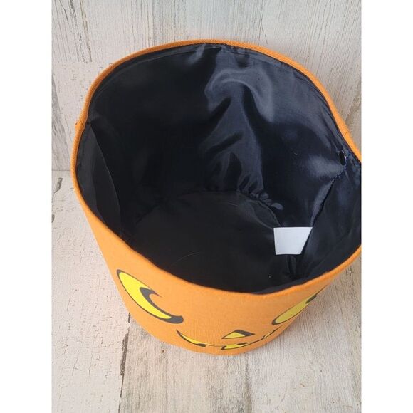 Trick or treat canvas pumpkin bag bucket Halloween - Picture 3 of 10